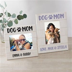 Dog Mom Personalized Shiplap Frame - 40171