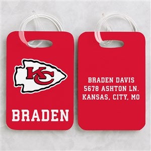 NFL Kansas City Chiefs Personalized Luggage Tag 2 Pc Set