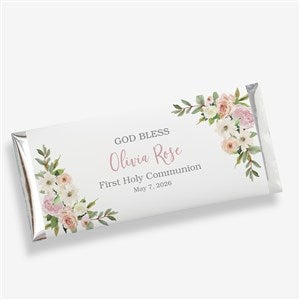 Floral First Communion Personalized Candy Wrappers - 40269
