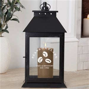 Personalized Logo Black Decorative Candle Lantern - 40392