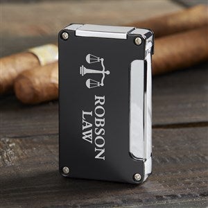 Personalized Logo Engraved Torch Lighter With Cigar Punch - 40418