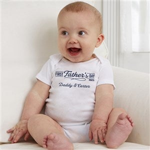 Daddy's First Father's Day Personalized Baby Bodysuit