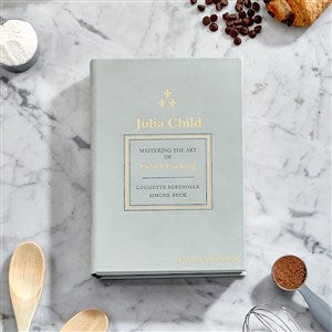 Julia Child Mastering the Art of French Cooking Personalized Leather Book