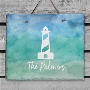 Seaside Watch Personalized Slate Plaque