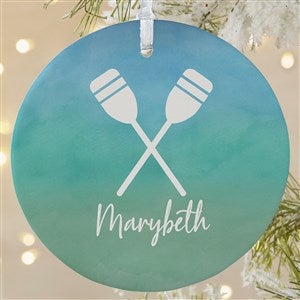 Seaside Watch Personalized Ornament- 3.75 Matte - 1 Sided