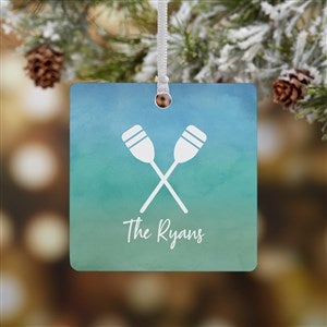 Seaside Watch Personalized Ornament- 2.75 Metal - 1 Sided