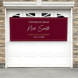 Then & Now Graduate Personalized Banner - 30x72