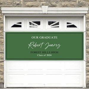 Then & Now Graduate Personalized Banner - 45x108