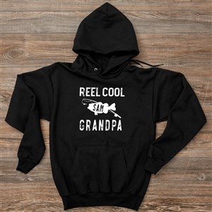 Personalized Hanes® Adult Hooded Sweatshirt - Reel Cool Dad