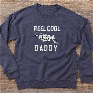 Personalized Hanes® Adult ComfortWash? Sweatshirt - Reel Cool Dad