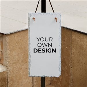 Design Your Own Personalized Outdoor Slate Plaque - White