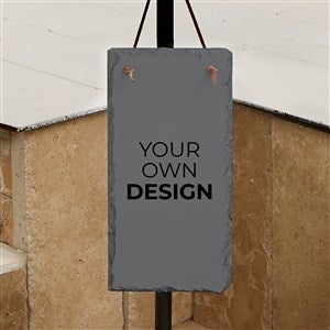Design Your Own Personalized Outdoor Slate Plaque - Grey