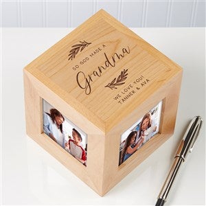 So God Made Engraved Wood Cube