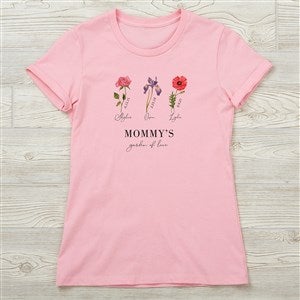 Birth Month Flower Personalized Next Level? Ladies Fitted Tee