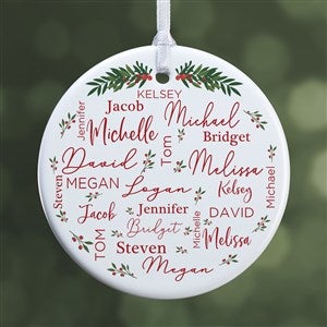 Merry Family Personalized Christmas Ornament