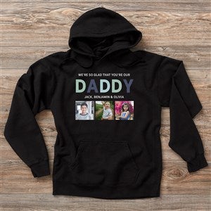 Glad You're Our Dad Personalized Photo Hanes� Adult ComfortWash? Hoodie