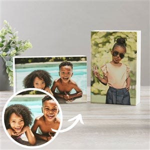 Cartoon Yourself Personalized Photo Shelf Blocks - Rectangle
