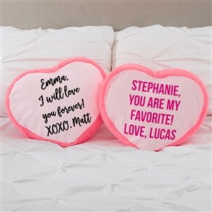 Write Your Own Personalized Heart Throw Pillow
