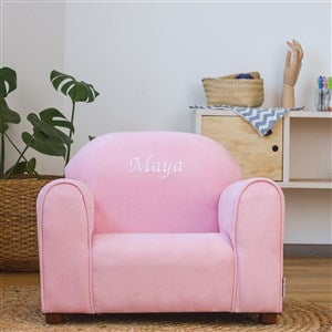 Kid's Personalized Upholstered Chair - Pink