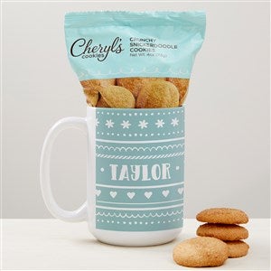 Nordic Noel Personalized Coffee Mug with Cheryl's Cookies
