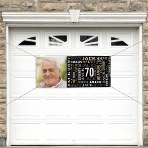 Repeating Birthday Personalized Photo Birthday Banner - 20x48