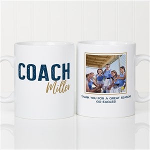 Thanks Coach Personalized 30 oz. Oversized Coffee Mug