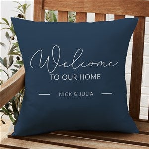 Entryway Collection Personalized Outdoor Throw Pillow- 20?x20?