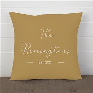 Entryway Collection Personalized 14 Velvet Throw Pillow