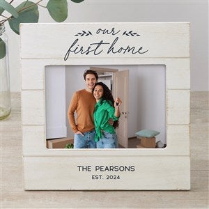 Our First Home Personalized Shiplap Frame- 5x7 Horizontal