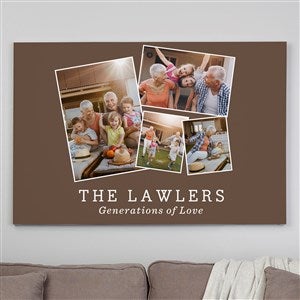 Photo Perfect Personalized 4 Photo Canvas Print - 28 x 42