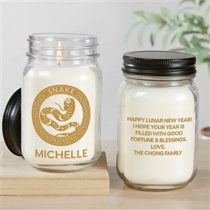 Lunar New Year Personalized Farmhouse Candle Jar