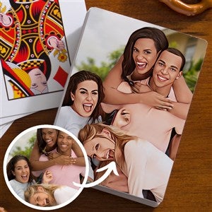 Cartoon Yourself Photo Playing Cards