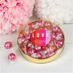 Lindt Truffles Personalized Valentine's Day Gift Tin - Large