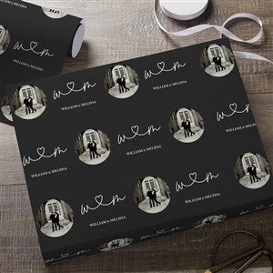 Drawn Together By Love Personalized Photo Wrapping Paper Roll - 18ft Roll