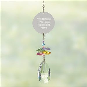 Engraved Message Rainbow Suncatcher- Pastel