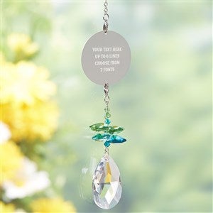Engraved Message Rainbow Suncatcher- Ocean