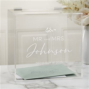 Natural Love Personalized Acrylic Card Box