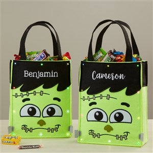 Frankie Embroidered Light Up Halloween Treat Bag