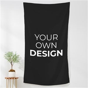 Design Your Own Personalized 35x60 Wall Tapestry- Black