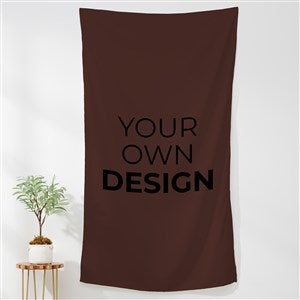 Design Your Own Personalized 35x60 Wall Tapestry- Brown