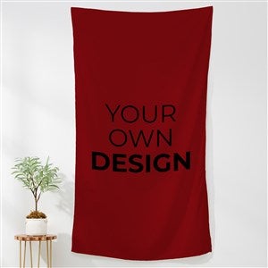 Design Your Own Personalized 35x60 Wall Tapestry- Burgundy