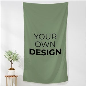 Design Your Own Personalized 35x60 Wall Tapestry- Sage Green