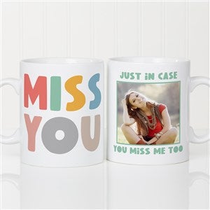 I Miss You Personalized 30 oz. Oversized Coffee Mug