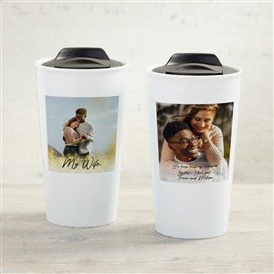 Photo Expression For Her Personalized Double-Wall Ceramic Travel Mug