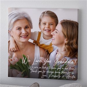 Photo Expression For Her Personalized Canvas Print - 24 x 24