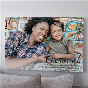 Photo Expression For Her Personalized Canvas Print - 24 x 36