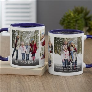 Photo Expression For Him Personalized Coffee Mug 11 oz.- Blue