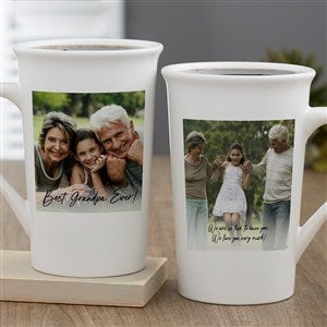 Photo Expression For Him Personalized Latte Mug 16 oz.- White