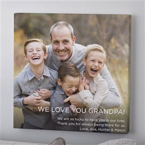 Photo Expression For Him Personalized Canvas Print - 24 x 24