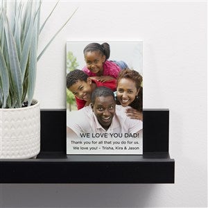 Photo Expression For Him Personalized Glass Photo Prints - Vertical 4x6